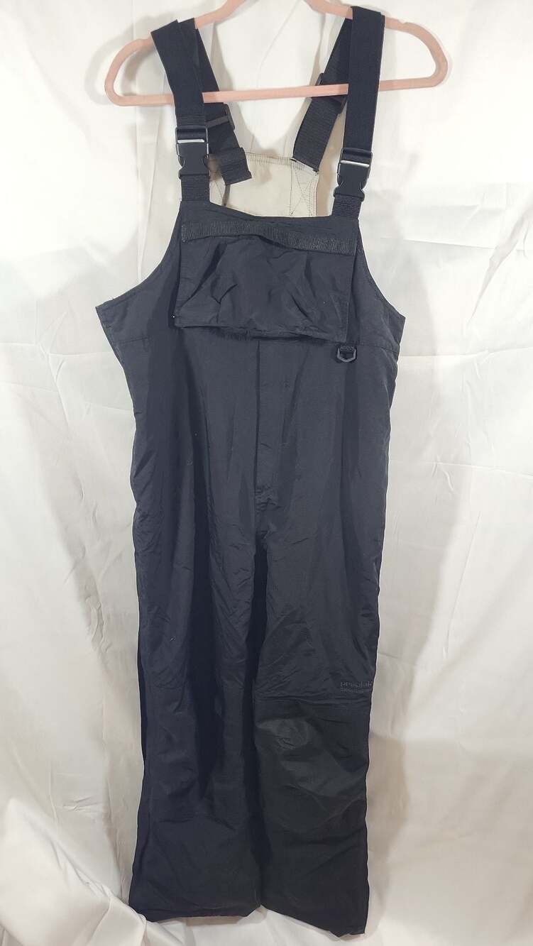 Precision Mountainwear Ski Snow Pants Black Side Zip Lined Adult Size M